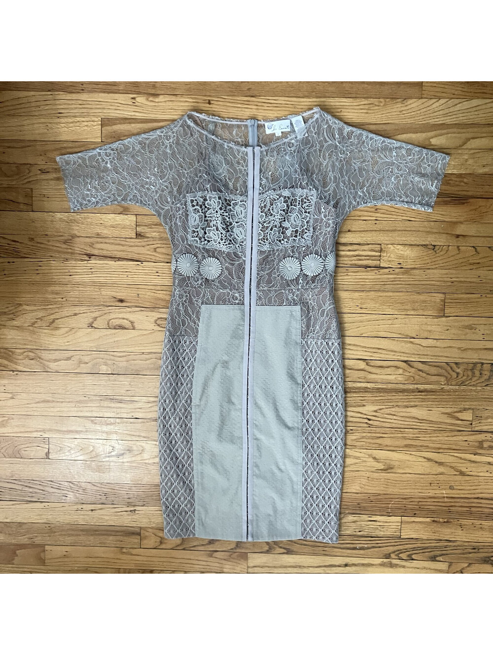 Anthropologie In Earnest Byron Lars Carissima Lace Sheath Dress Sz 8 Cocktail